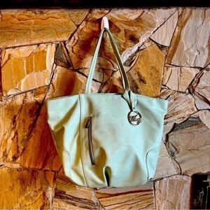 Mint Green Shoulder Bag Soft Slouchy Hobo Purse Large Everyday Work Bag